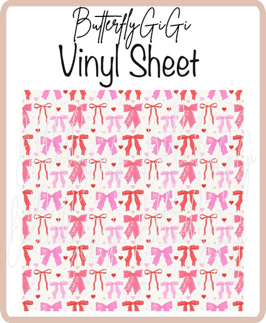 John 3:16 Valentine Bows Vinyl Sheet
