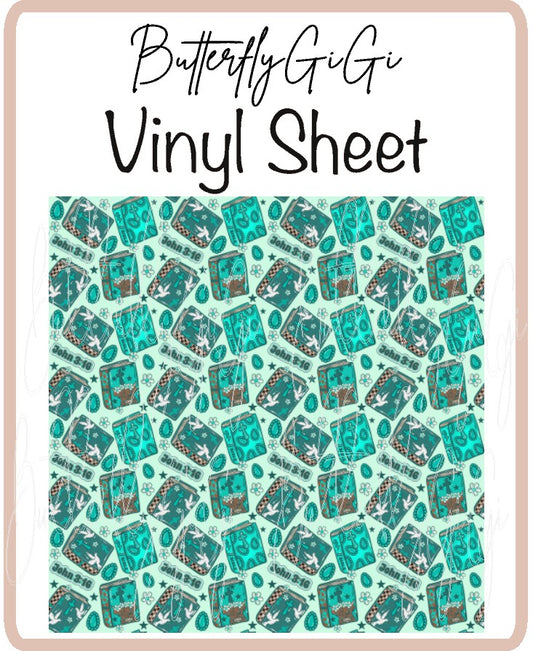 John 3:16  Vinyl Sheet