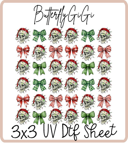 Jolly Skeleton Uv Dtf Sheet