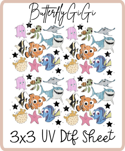 Just keep Swimming UV Dtf SHEET