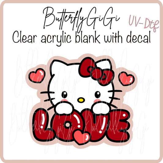 Kitty Love UV DTF