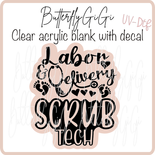 Labor Delivery Scrub Tech UvDTF
