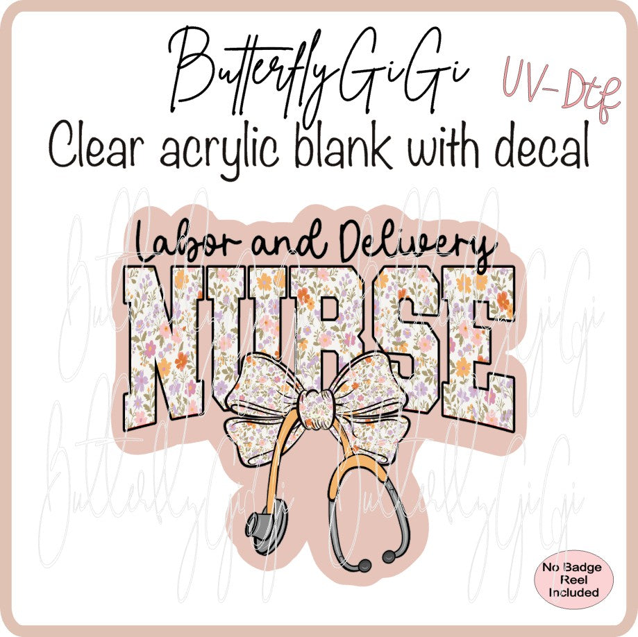 UVDTF Medical Labor & Delivery Nurse yellow