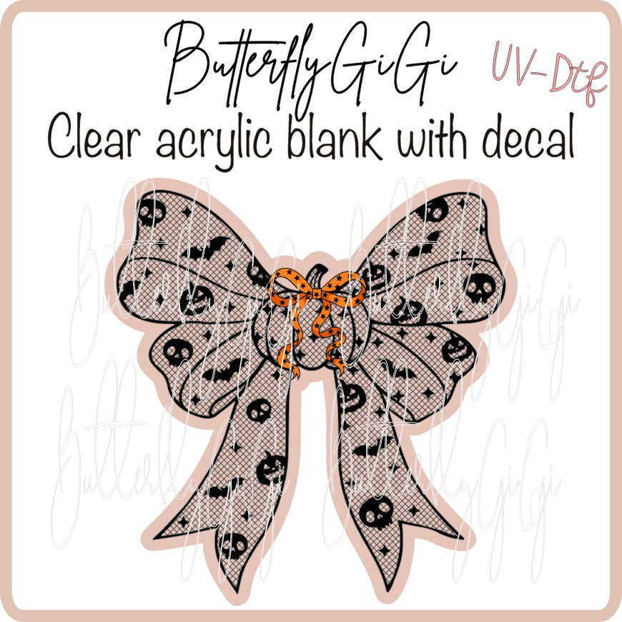 UVDTF Halloween Lace Bow