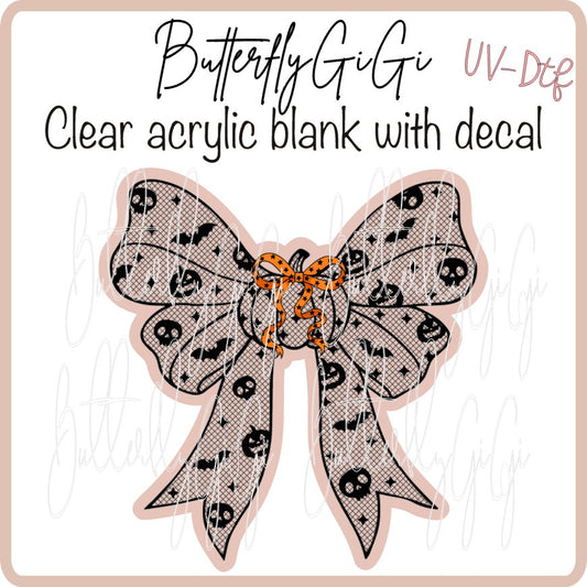 UVDTF Halloween Lace Bow