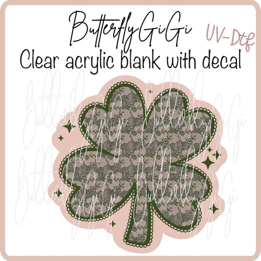 Lace Clover UvDTF
