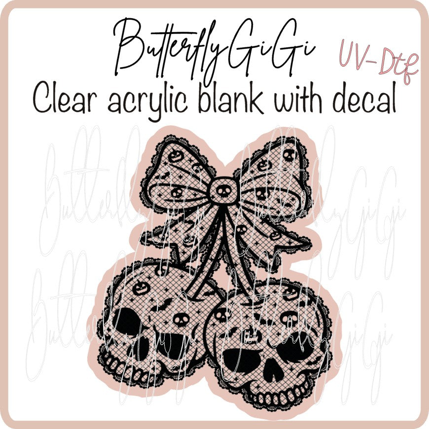 UVDTF Halloween Lace Skull
