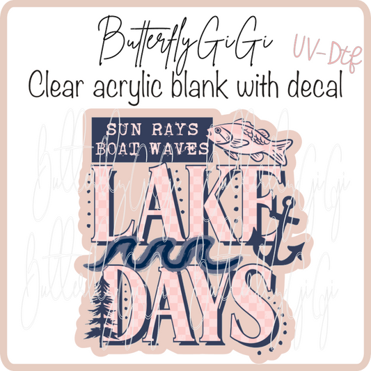 Lake Days Boat Waves UvDTF