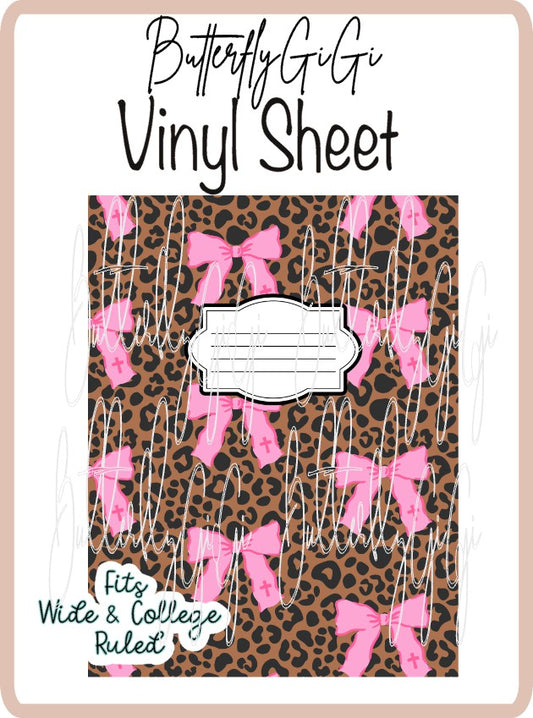 Vinyl Notebook Leopard JC Cover