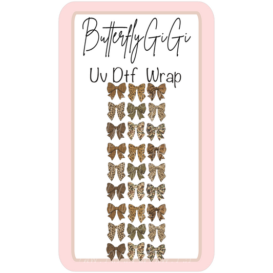 Wrap Leopard Bow Mix UvDTF