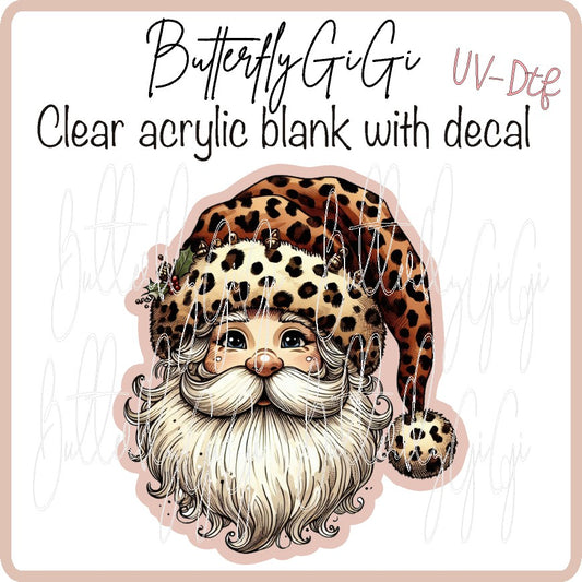 Leopard Santa  Uv Dtf