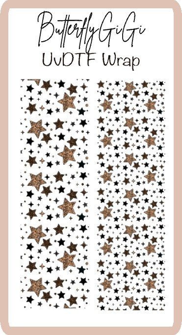 Leopard Stars UV Dtf Wrap