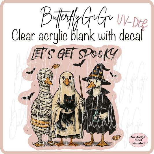 UVDTF Halloween Lets get Spooky Geese