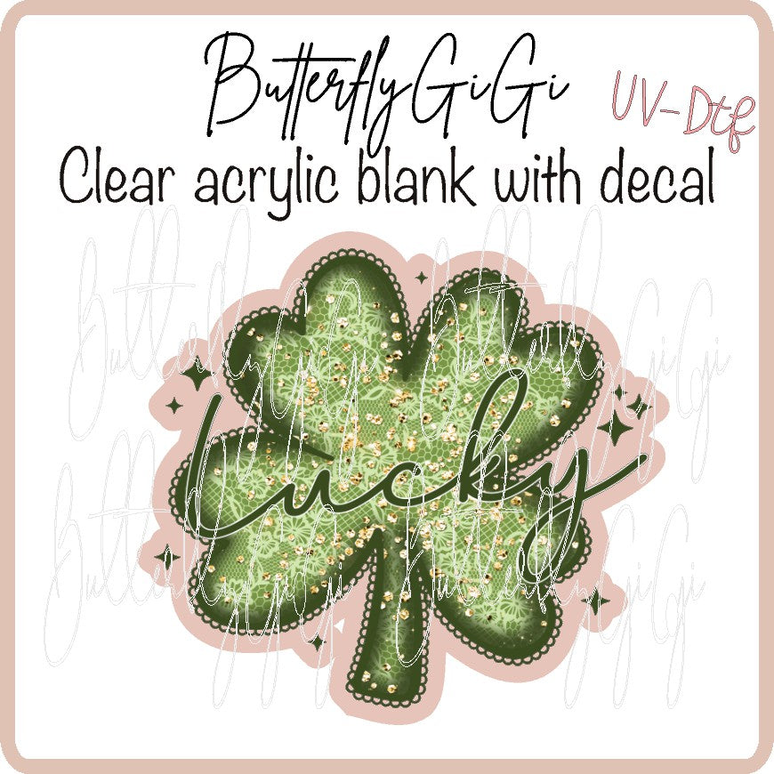 Lucky Clover Lace UvDTF
