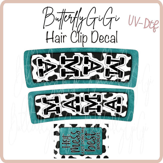 Mama Hair Clip DECAL UV DTF