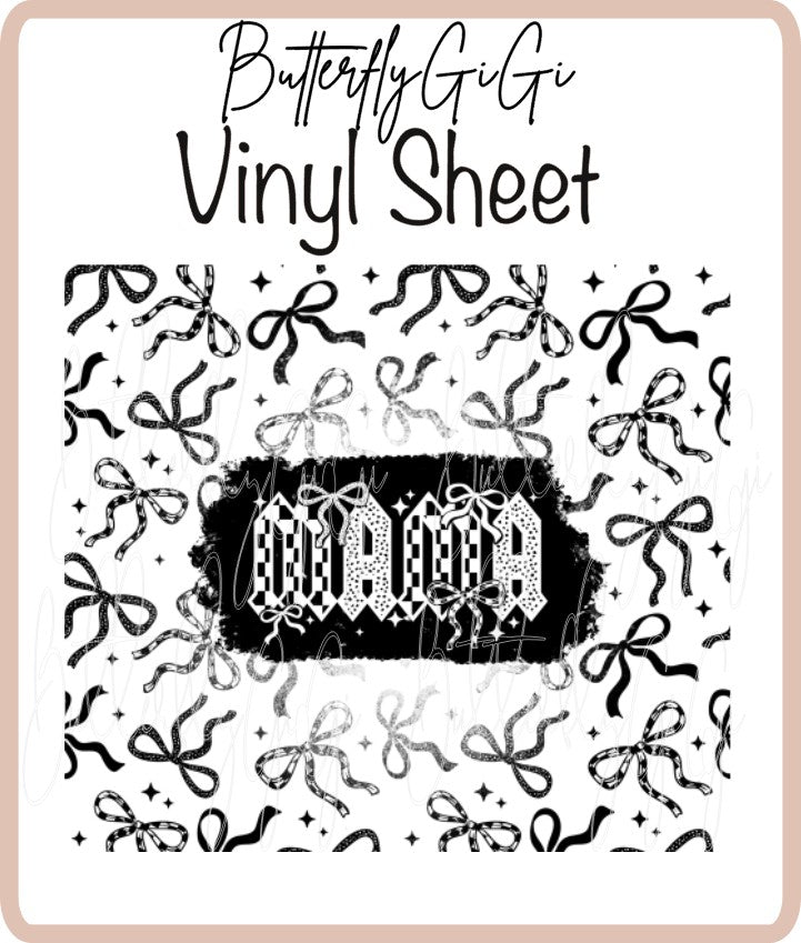 20 oz Mama Checker Bows