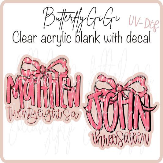 Matthew / John UvDTF