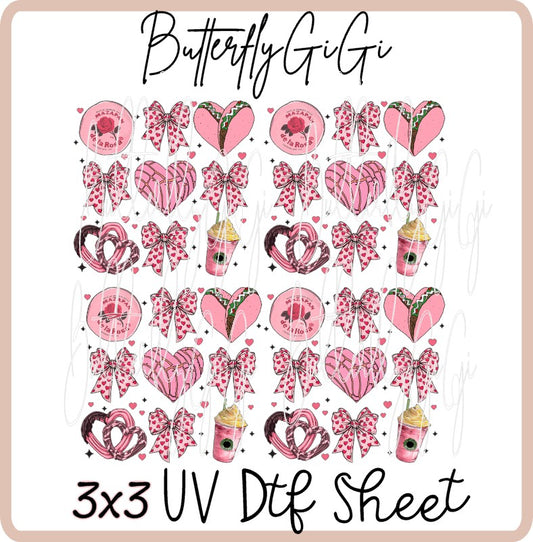 3x3 Mazapan Uv Dtf SHEET