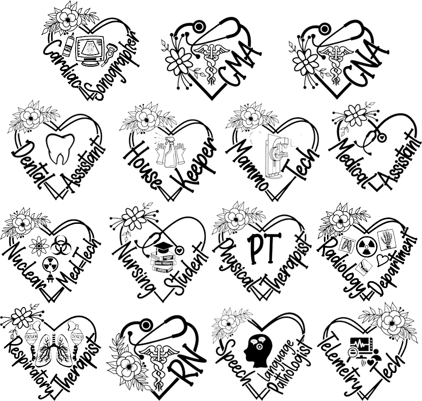 Medical Flowers UvDTF