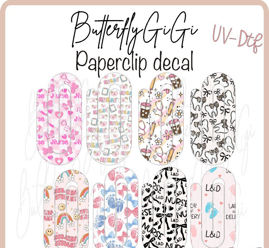 Medical Paperclip UvDTF