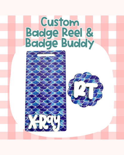 Mermaid Badge Reel Badge Buddy Custom Acrylic Design