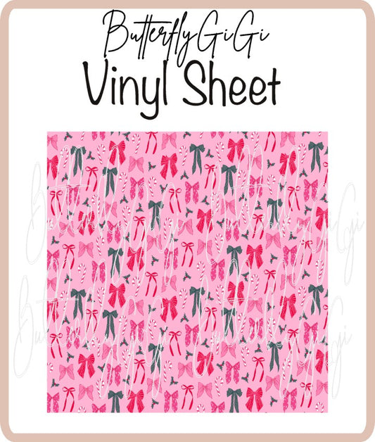 Vinyl Merry Bows Sheet
