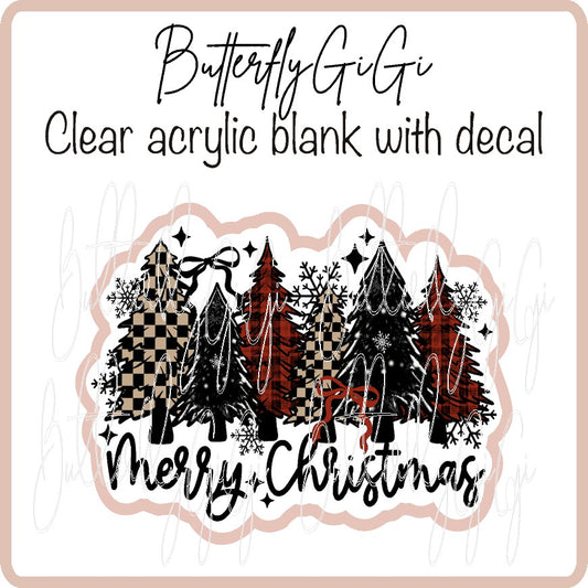 Merry Christmas R/G Checkered