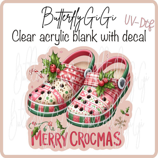 Merry Crocmas Red Uv Dtf