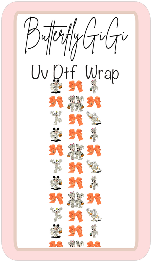 Wrap Mick Friends Halloween Uv Dtf