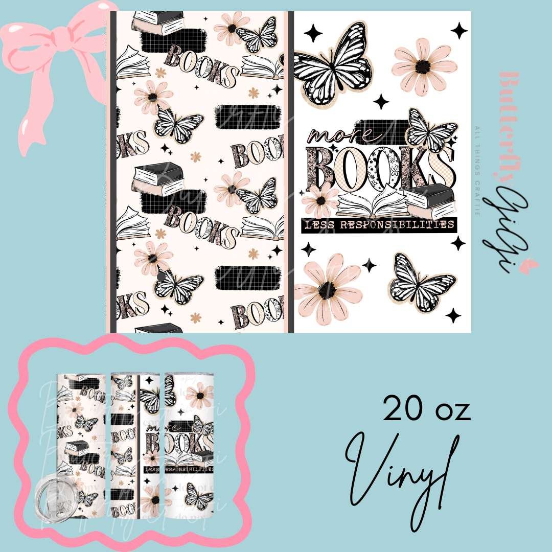More Books 20oz Vinyl Wrap
