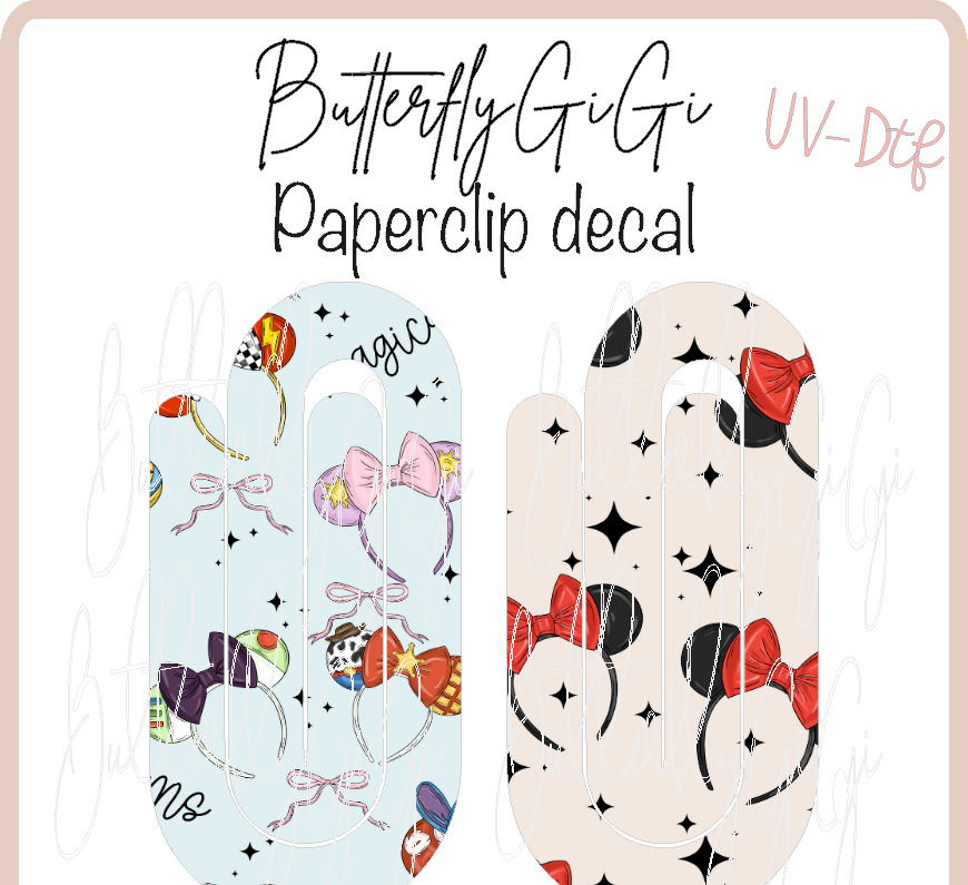 Mouse Ears Hat Paperclip  UvDTF