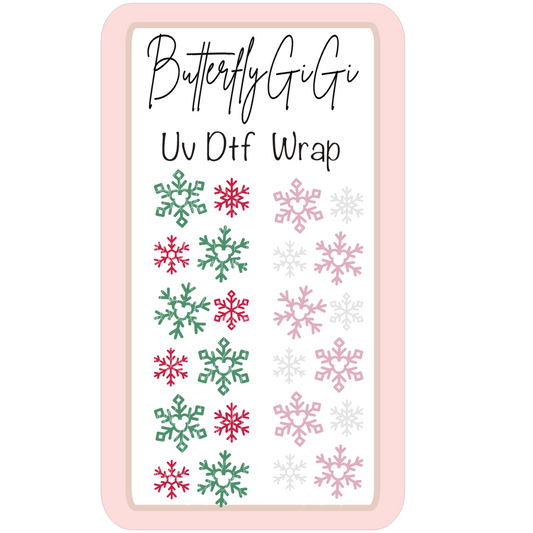 Wrap Mouse Ears Snowflake UV Dtf