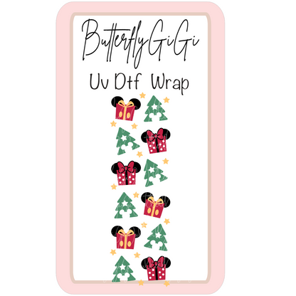 Wrap Mouse Gifts Trees UV Dtf