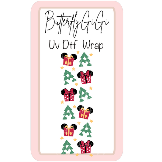 Wrap Mouse Gifts Trees UV Dtf