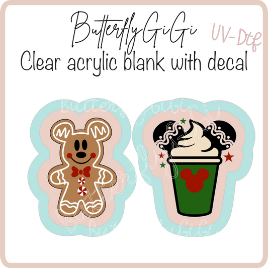 Mouse Christmas Frappe Xray Marker Set UVDTF
