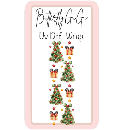 Wrap Mouse Christmas Tree UV Dtf