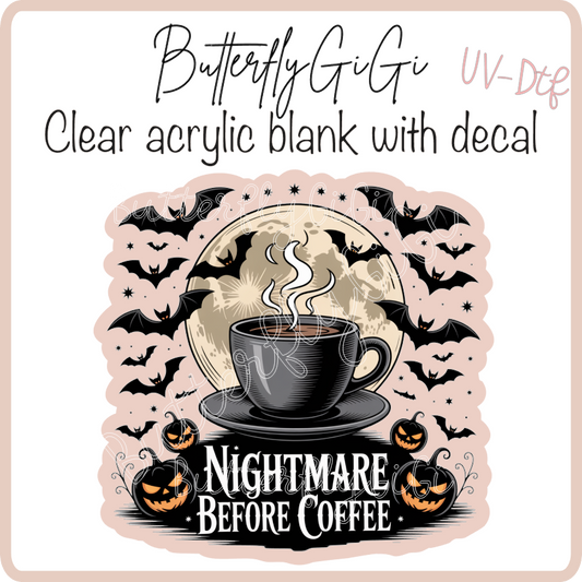 Nightmare before Coffee UvDtf
