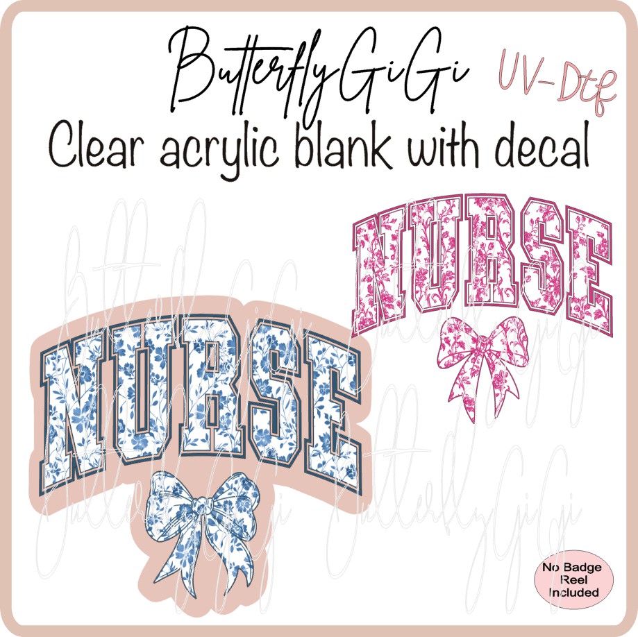 UVDTF Medical Nurse Chinoiserie