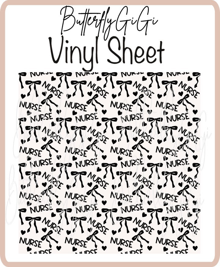 Vinyl Nurse Coquette Sheet