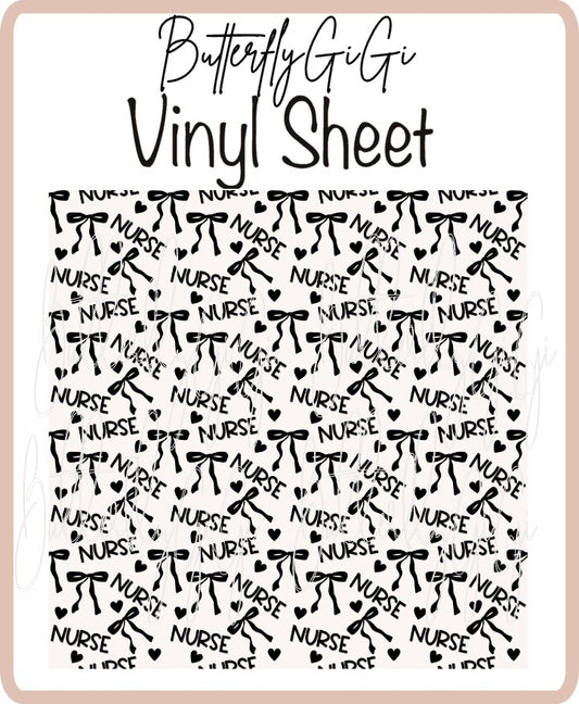 Vinyl Nurse Coquette Sheet