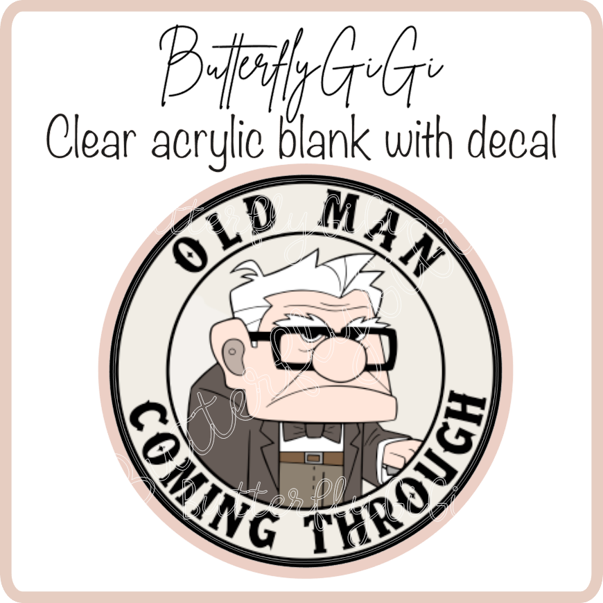 Old man coming through
