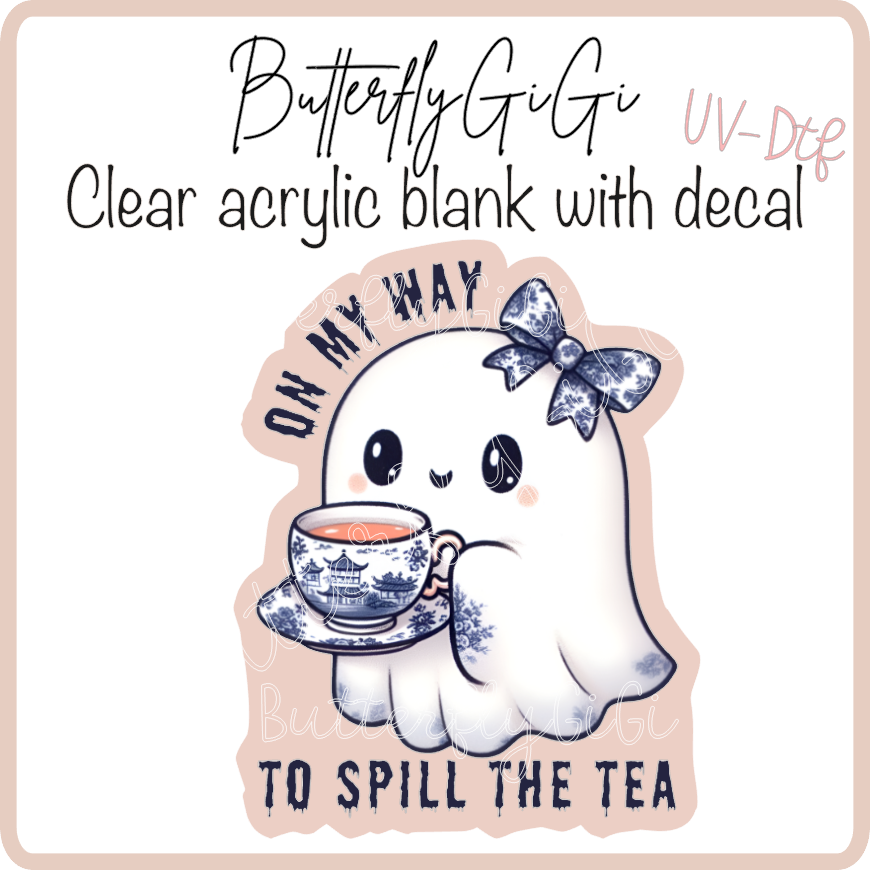 On my Way Tea Ghost UvDtf
