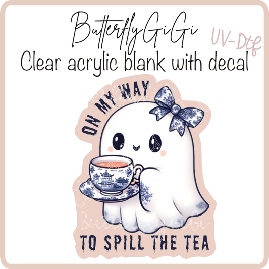 On my Way Tea Ghost UvDtf