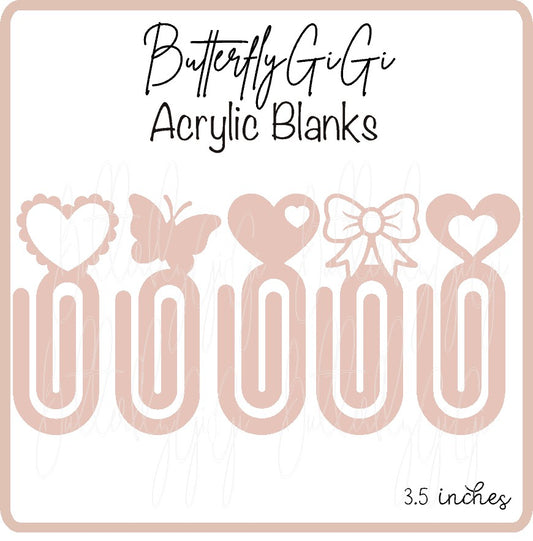 Girlie Paperclips Blanks