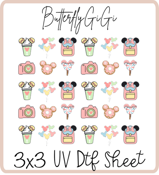 Park Snacks 3x3 UVDtf Sheet