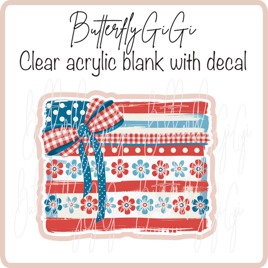 Patriotic Daisy Flag
