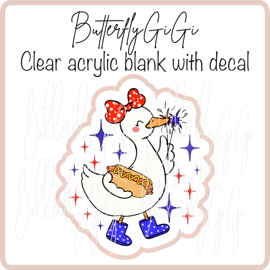 Patriotic Goose Hot Dog