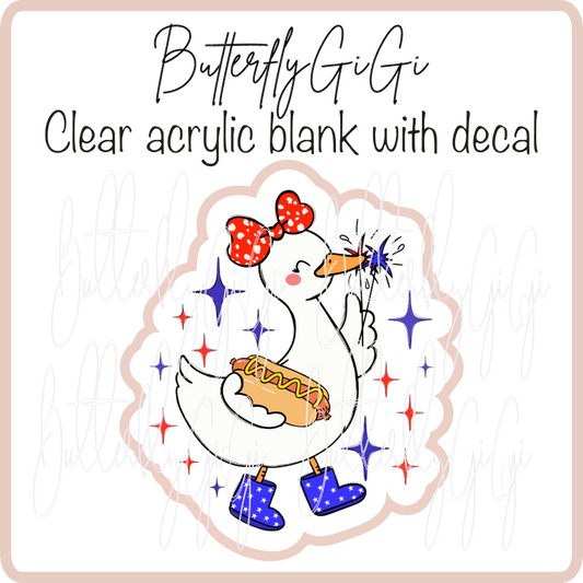 Patriotic Goose Hot Dog