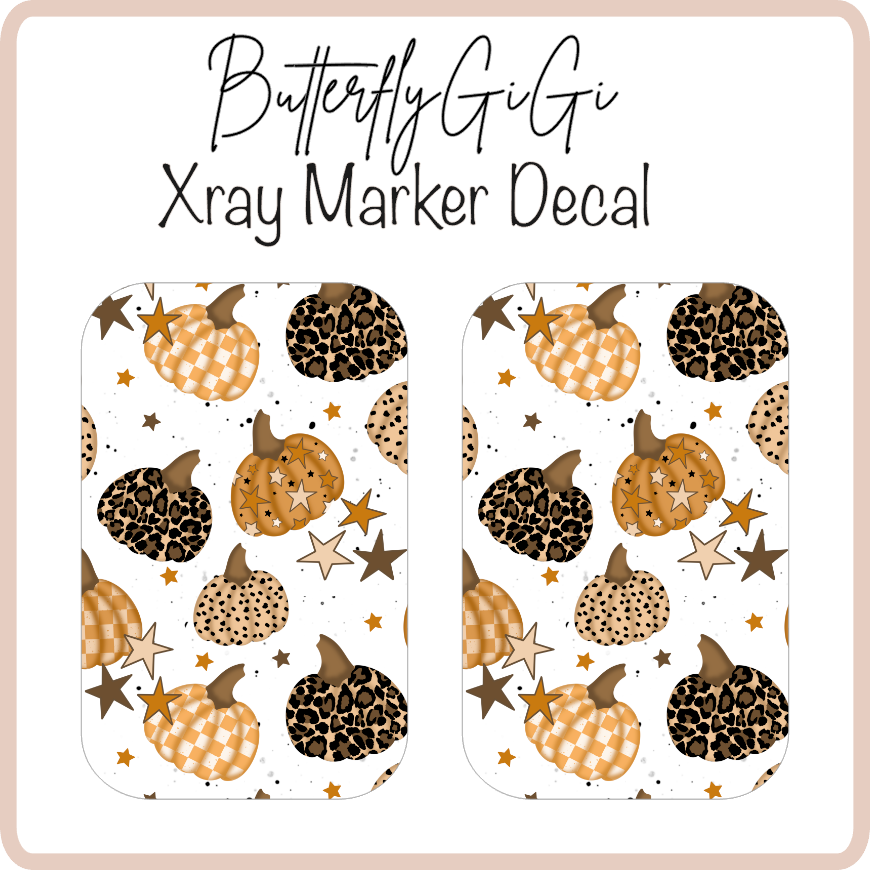 Pattern Pumpkin X ray Markers Decal