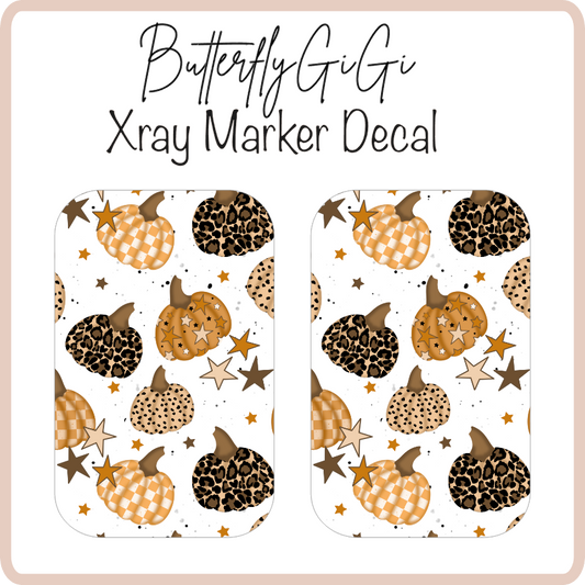 Pattern Pumpkin X ray Markers Decal